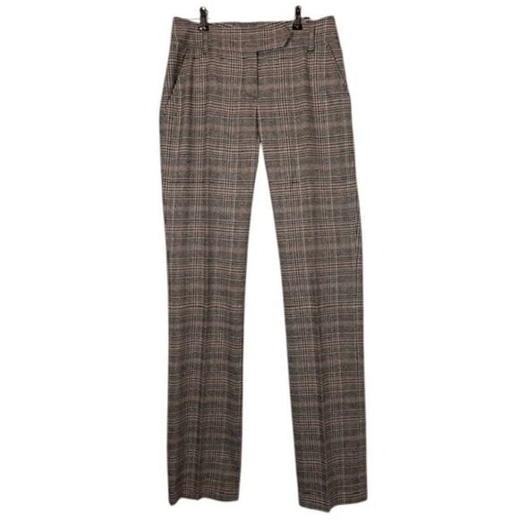Boss Hugo Boss Wool Women's Dress Pants Trousers Houndstooth Plaid Size Small - Picture 1 of 14